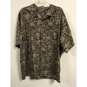 NWT Mens XL Daniel Cremieux Golf Fit Floral Shirt